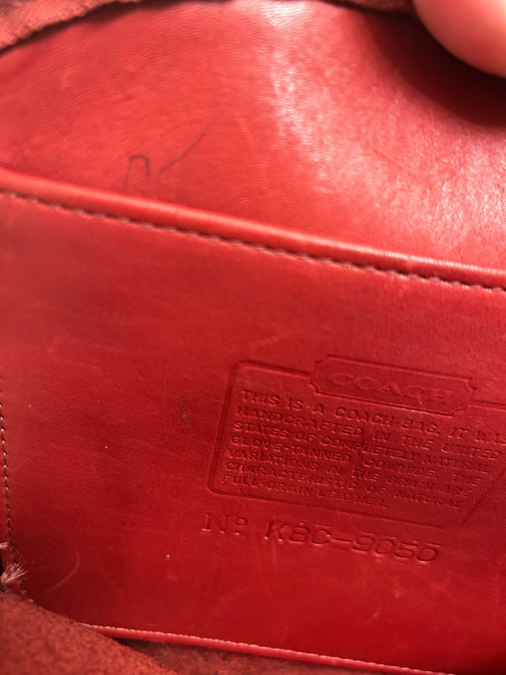 Coach❤️Vintage Red Leather Mini Dome Cha Cha Satchel K8C 9050 1998 - Picture 12 of 16